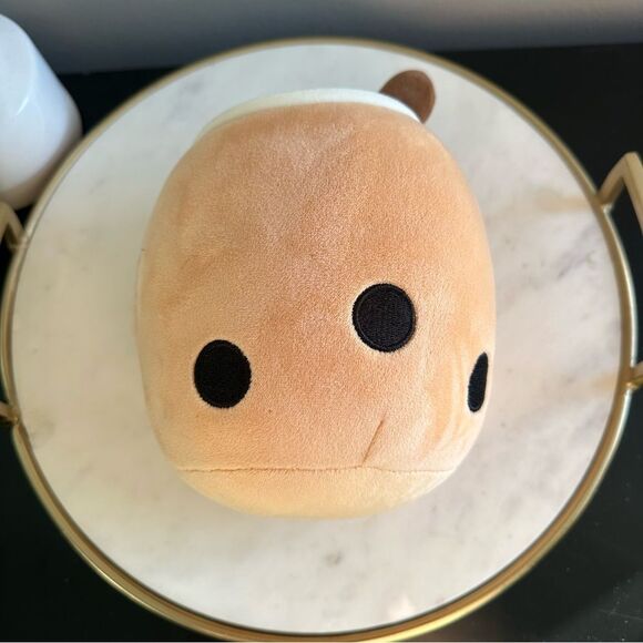 Boba Milk Tea Cute Stuffed Plush with Straw Boba Pearls Character Happy Eyes 9” - Picture 9 of 9